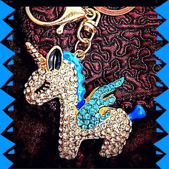 DONATED - Handbag/Keychain Unicorn Pegasus - Picture 3 of 5